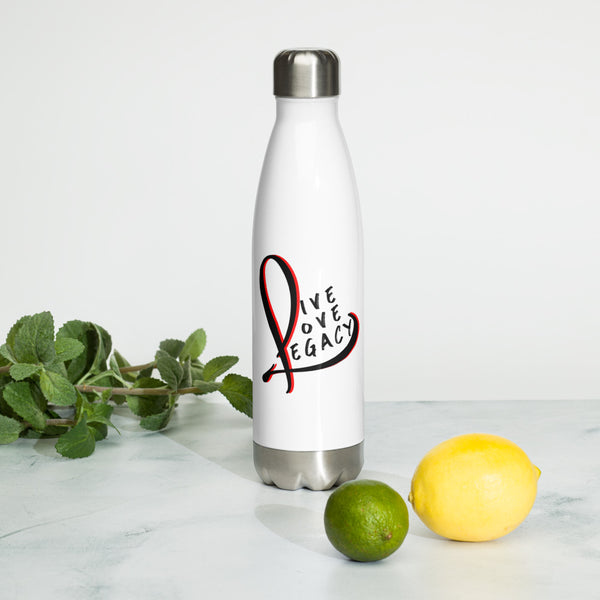 Live Love Legacy Logo - Stainless Steel Water Bottle