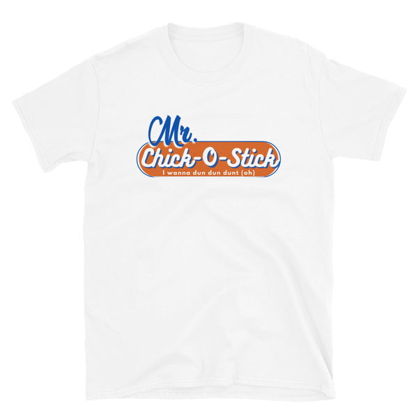 Mr. Chick-O-Stick - White - Short-Sleeve Unisex T-Shirt
