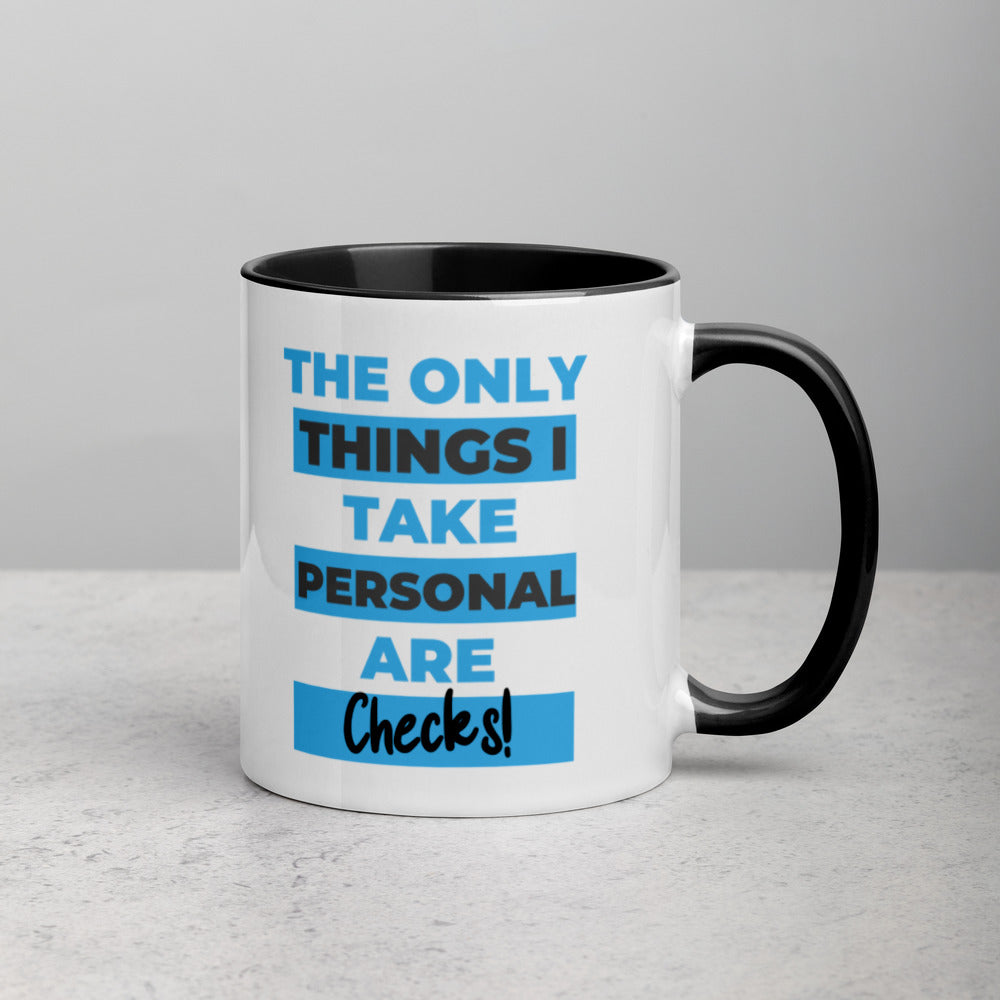 Personal Checks - 360 Design Mug with Inside and Handle Color