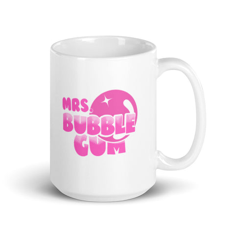 Mrs. Bubble Gum - White glossy mug